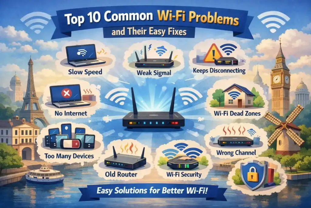 Top 10 Common Wi-Fi Problems and Their Easy Fixes