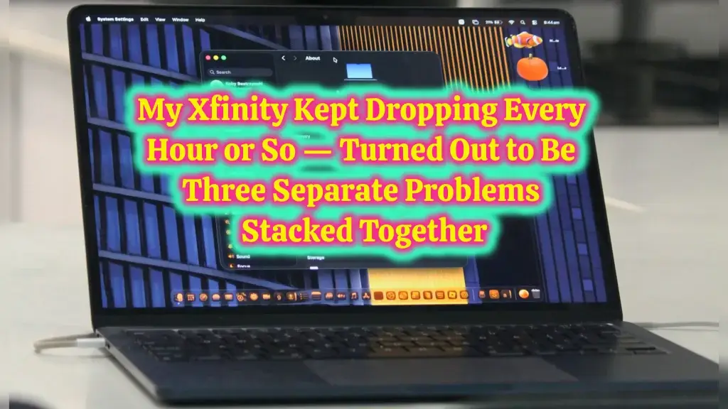 My Xfinity Kept Dropping Every Hour or So — Turned Out to Be Three Separate Problems Stacked Together